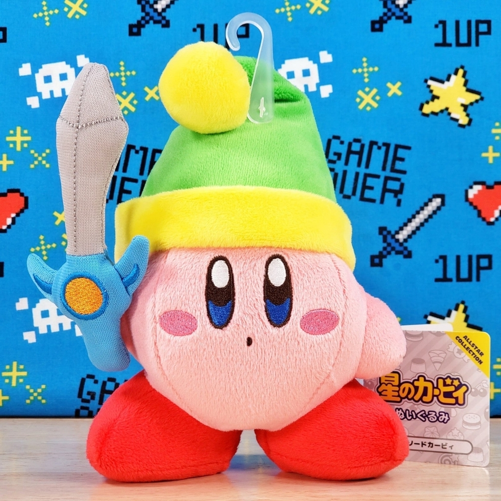 All Star Collection SWORD KIRBY 5" #09 Ultrasoft Nintendo Gaming Plush Rare HTF